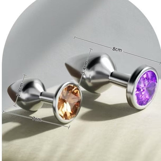 Stainless Steel Crystal Anal Plug