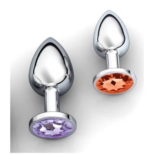 Stainless Steel Crystal Anal Plug