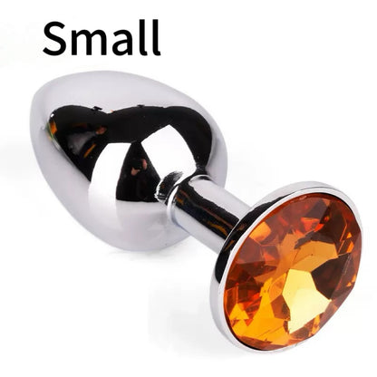 Stainless Steel Crystal Anal Plug