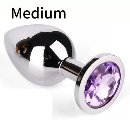 Stainless Steel Crystal Anal Plug